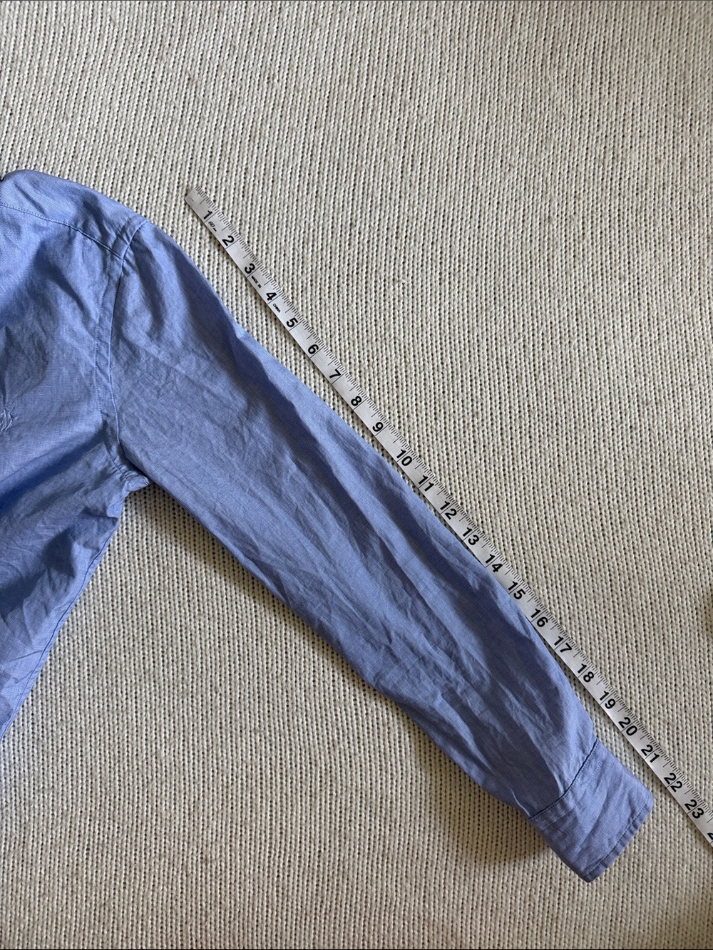 Polo Ralph Lauren Cotton Button Down Shirt Blue Size 14 - Picture 6 of 7